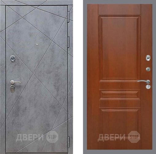 Входная металлическая Дверь Рекс (REX) 13 Бетон Темный FL-243 Итальянский орех в Котельниках