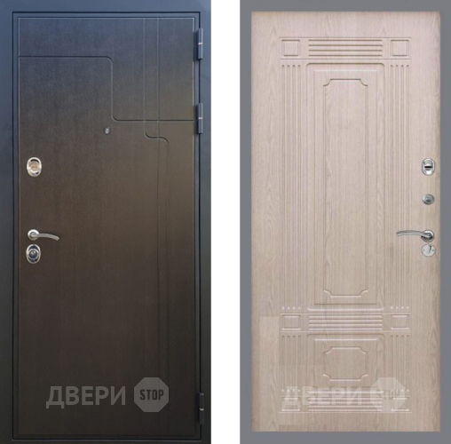 Входная металлическая Дверь Рекс (REX) Премиум-246 FL-2 Беленый дуб в Котельниках