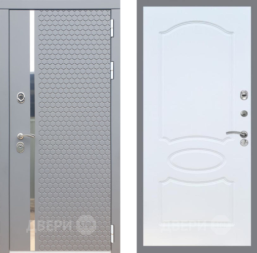 Входная металлическая Дверь Рекс (REX) 24 FL-128 Белый ясень в Котельниках