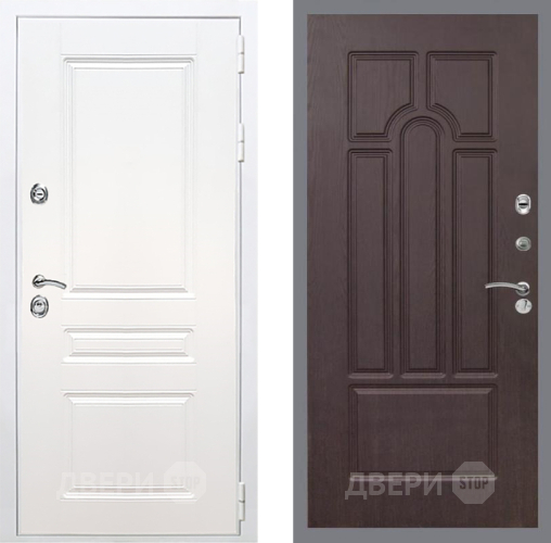 Входная металлическая Дверь Рекс (REX) Премиум-н Силк Сноу FL-58 Венге в Котельниках