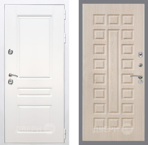 Дверь Рекс (REX) Премиум-н Силк Сноу FL-183 Беленый дуб в Котельниках