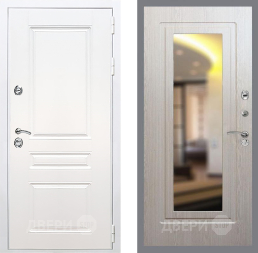 Дверь Рекс (REX) Премиум-н Силк Сноу FLZ-120 Беленый дуб в Котельниках