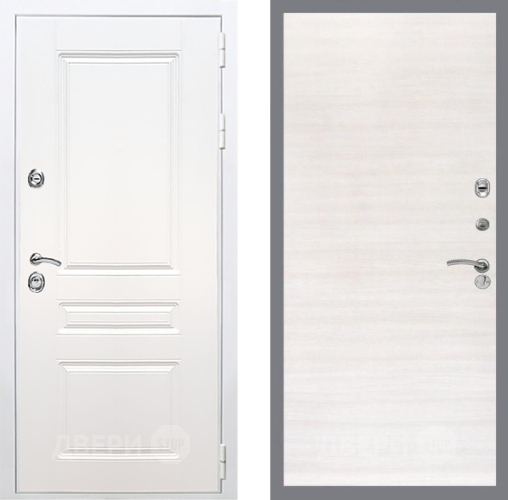 Входная металлическая Дверь Рекс (REX) Премиум-н Силк Сноу GL Акация в Котельниках