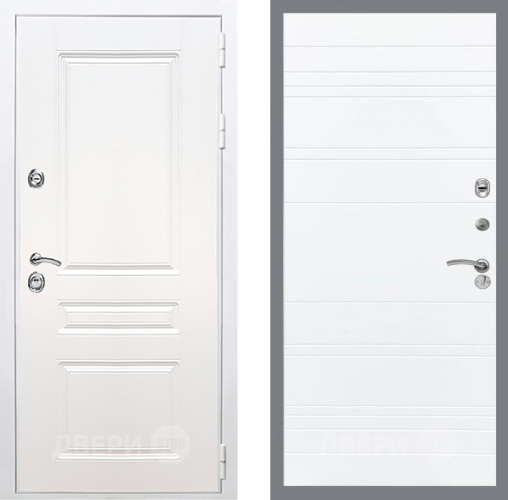 Входная металлическая Дверь Рекс (REX) Премиум-н Силк Сноу Line Силк Сноу в Котельниках