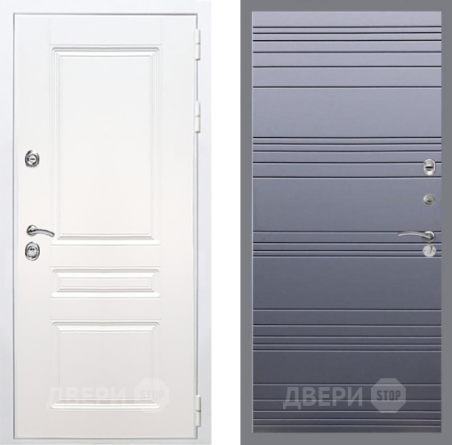 Входная металлическая Дверь Рекс (REX) Премиум-н Силк Сноу Line Силк титан в Котельниках