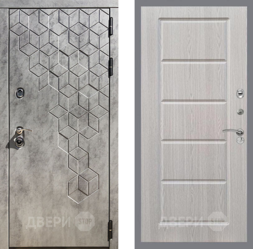 Входная металлическая Дверь Рекс (REX) 23 FL-39 Беленый дуб в Котельниках