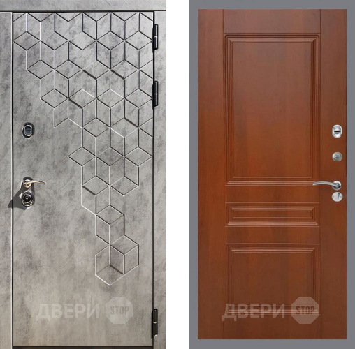 Входная металлическая Дверь Рекс (REX) 23 FL-243 Итальянский орех в Котельниках