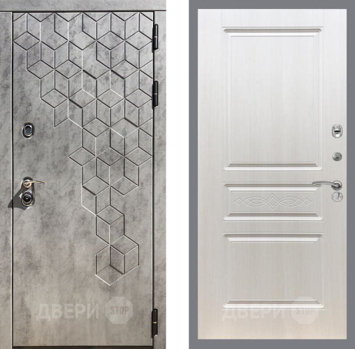 Входная металлическая Дверь Рекс (REX) 23 FL-243 Лиственница беж в Котельниках