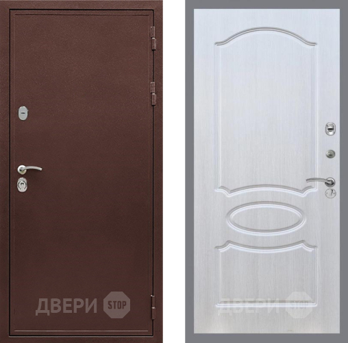 Входная металлическая Дверь Рекс (REX) 5 металл 3 мм FL-128 Лиственница беж в Котельниках