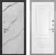 Входная металлическая Дверь Интекрон (INTECRON) Гектор Мрамор Арктик КВ-2 Белый матовый в Котельниках