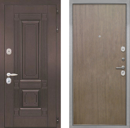 Дверь Интекрон (INTECRON) Италия Гладкая шпон Венге коричневый