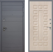 Дверь Рекс (REX) 14 силк титан FL-183 Беленый дуб 960х2050 мм